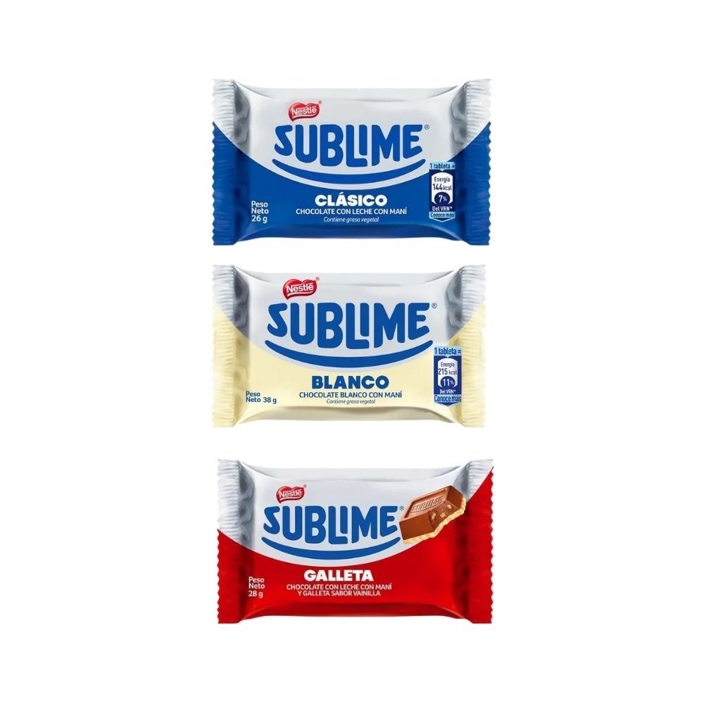 Pack Sublime Mix Chocolate 3 Und